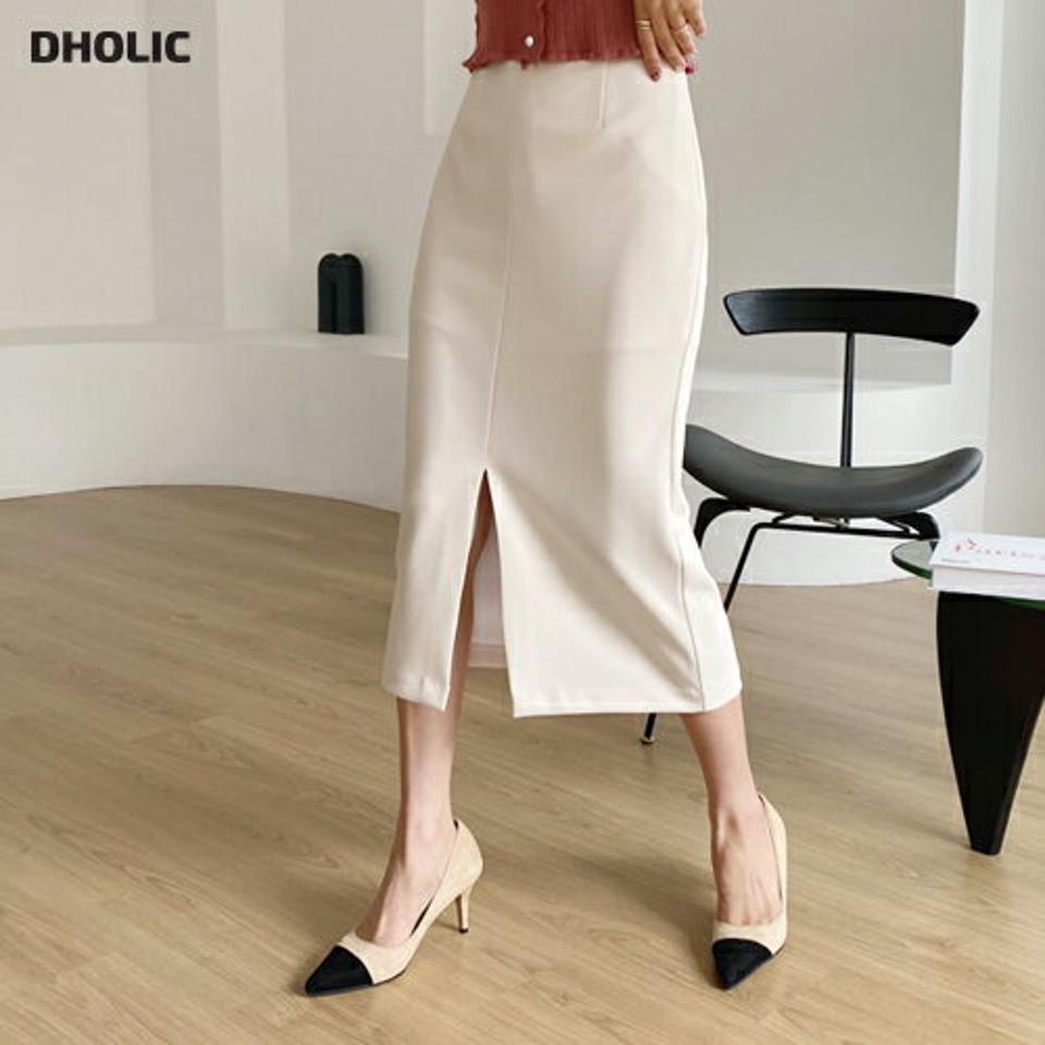 シークレットゴムスカート・全4色・t62907 レディース 【sk】【韓国 ファッション ボトムス スカート ロング ロングスカート Hライン ファスナー ナチュラル スリット ボリューム カジュアル 体型カバー フェミニン デイリー 秋 冬】