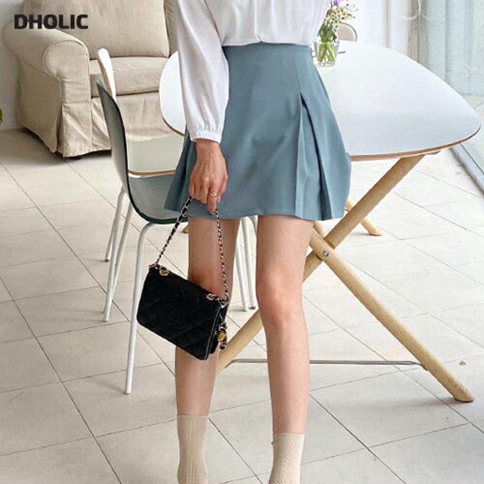 タックミニスカート・全4色・b64994 レディース 【sk】【韓国 ファッション ボトムス スカート ミニスカート ミニ ショート シンプル バックゴム ミニマル ガーリー カジュアル デイリー 無地 スリム 細身 秋 冬】