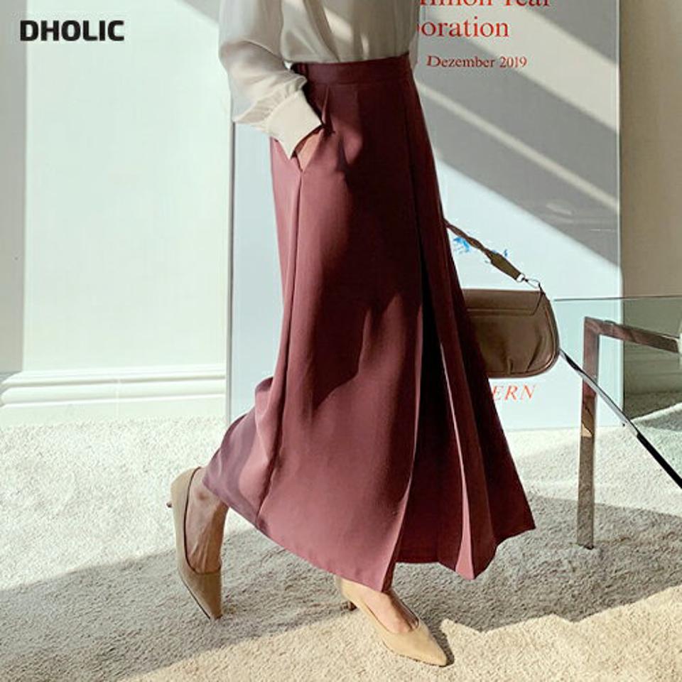 ディープタックパンツ・全3色・b67074 レディース 【pt】【パンツ ズボン ロングパンツ タック タックパンツ ワイド ワイドパンツ 単色 無地 シンプル 大人 カジュアル 秋 冬 韓国 ファッション】【ハイホリHIHOLLI】