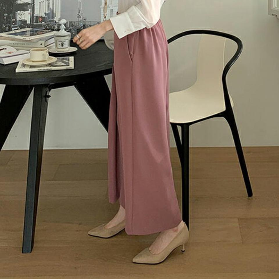 ディープタックパンツ・全3色・b67074 レディース 【pt】【パンツ ズボン ロングパンツ タック タックパンツ ワイド ワイドパンツ 単色 無地 シンプル 大人 カジュアル 秋 冬 韓国 ファッション】【ハイホリHIHOLLI】