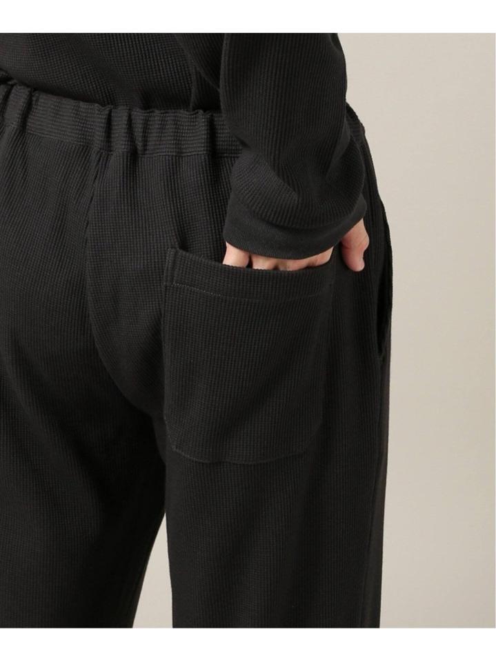 【ロンT+パンツ+巾着袋3点セット】T/Cワッフル ホームウェア セットアップ