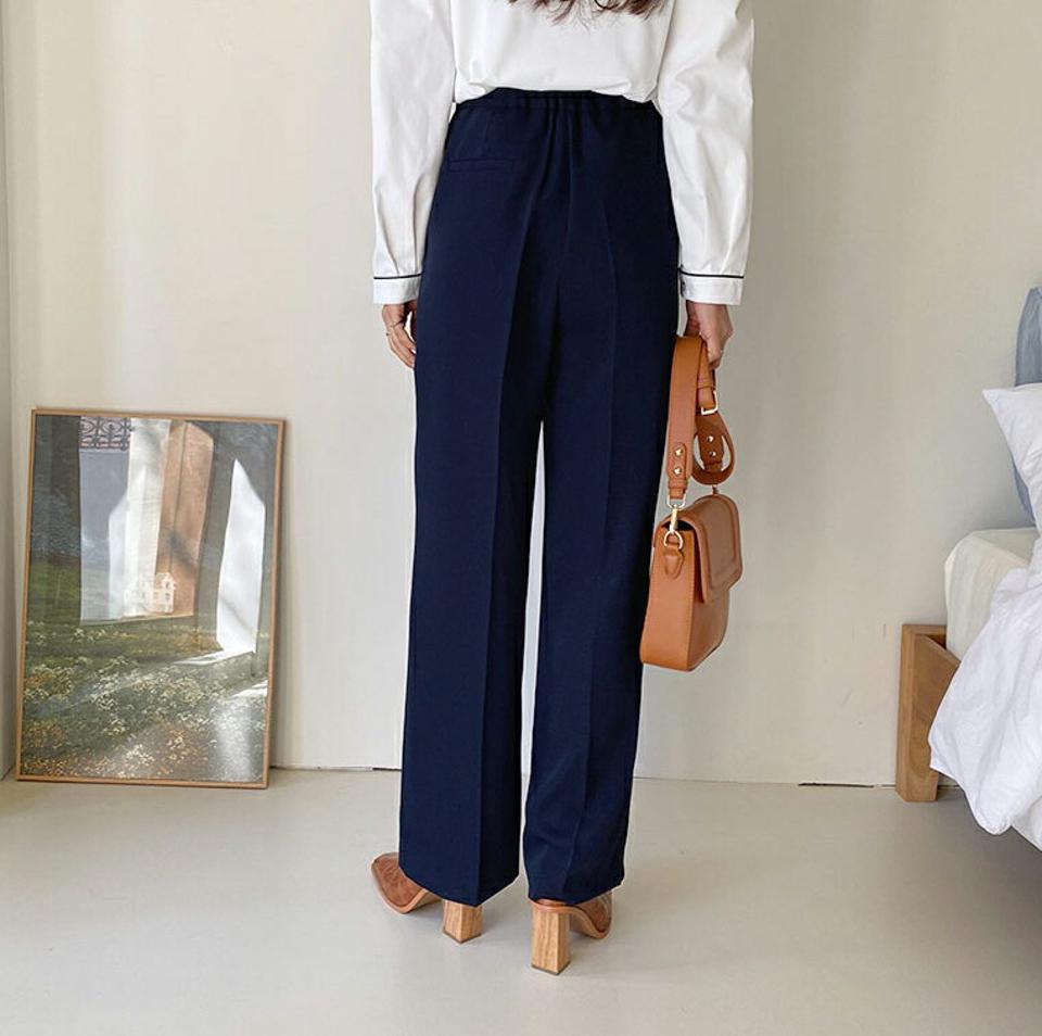 タックワイドスラックス・全3色・t56928 レディース 【pt】【韓国 ファッション ボトムス パンツ スラックス ワイドスラックス 美脚 タック ベルトループ オフィスカジュアル ハイウエスト 無地 体型カーバー 秋 春】