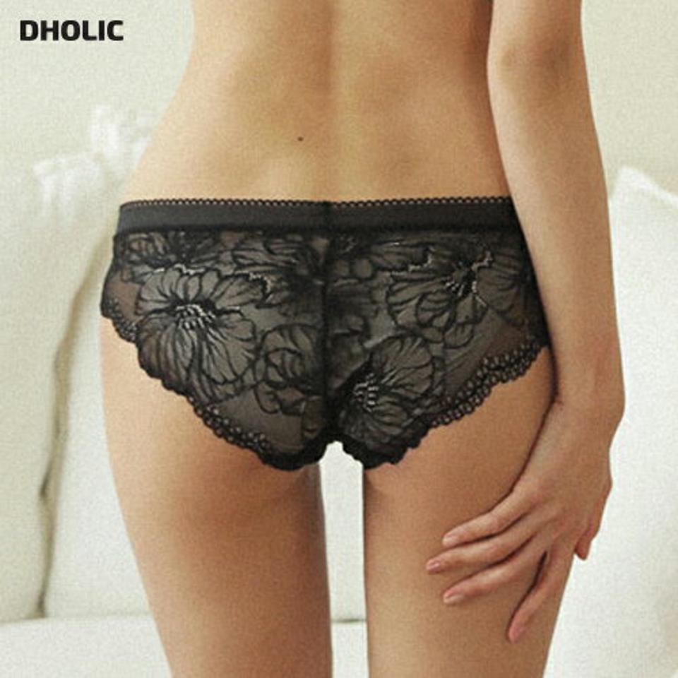 シアーストライプショーツ・全4色・e44521 レディース 【uw】【韓国 ファッション アンダーウェア ランジェリー パンツ インナーパンツ インナー バック シアー レース ストライプ パターン シームレス フローラル 花柄 秋 春】