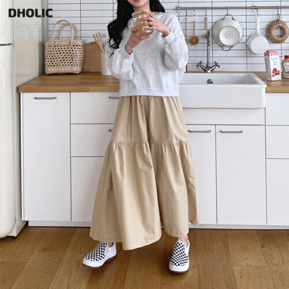 配色ティアードワンピース・全3色・b63254 レディース 【ops】【韓国 ファッション ワンピース ロング ロングワンピース カジュアル 配色 ラウンドネック かわいい ルーズ ティアード 体型カバー 細身 秋 春】【NIJU】