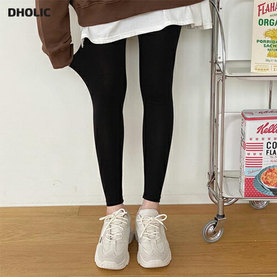 ウエストゴムレギンス・全2色・t63241 レディース 【pt】 韓国 ファッション ボトムス レギンス パンツ スリム シンプル ウエストゴム フィット タイト デイリー 秋 春 NIJU