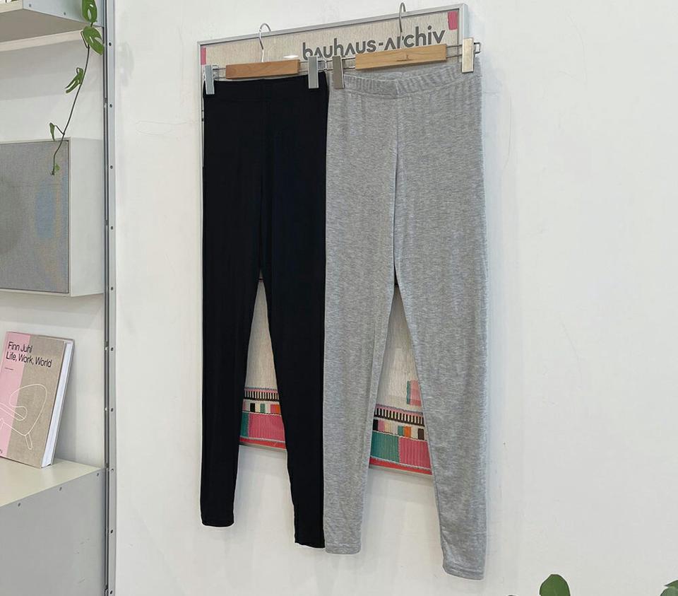 ウエストゴムレギンス・全2色・t63241 レディース 【pt】 韓国 ファッション ボトムス レギンス パンツ スリム シンプル ウエストゴム フィット タイト デイリー 秋 春 NIJU