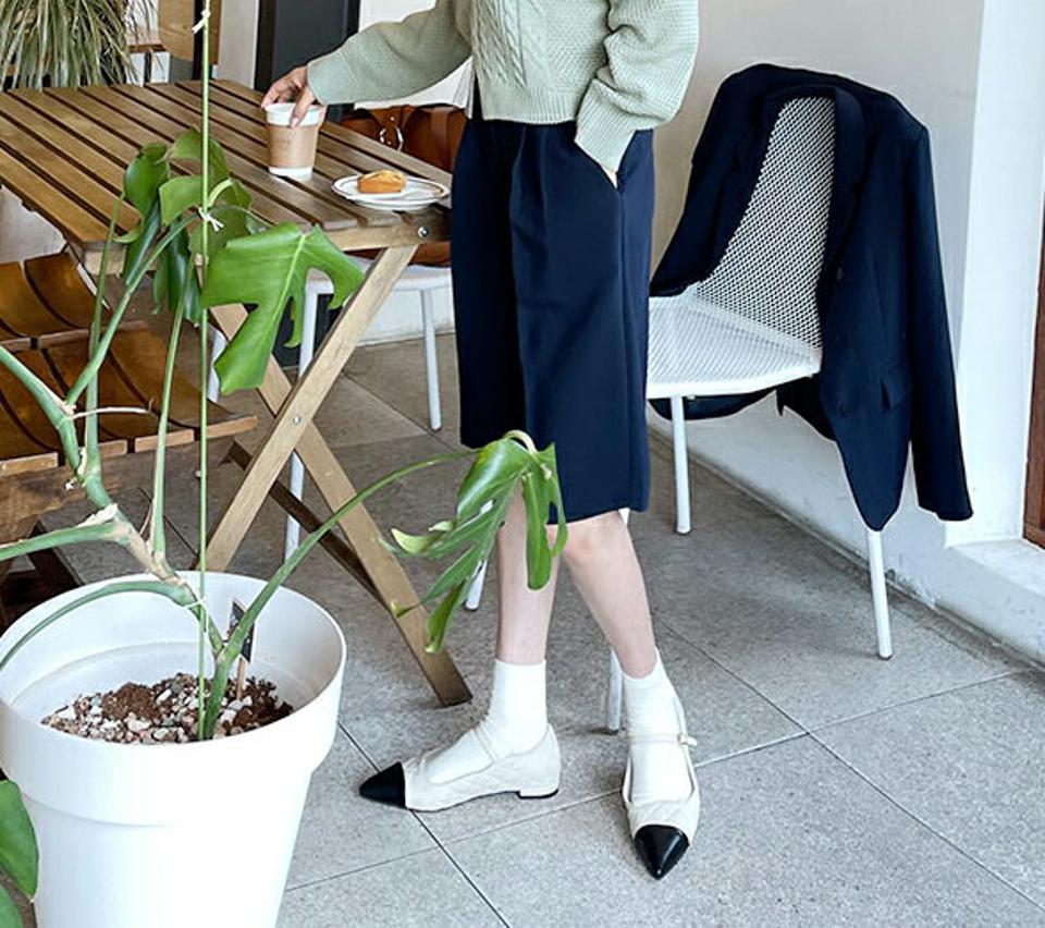 ハーフスラックス・全4色・t61654 レディース 【pt】【韓国 ファッション ボトムス パンツ ハーフスラックス スラックス ワイド ショート ハーフ丈 ボリューム サイドポケット 無地 ルーズ 秋 春】