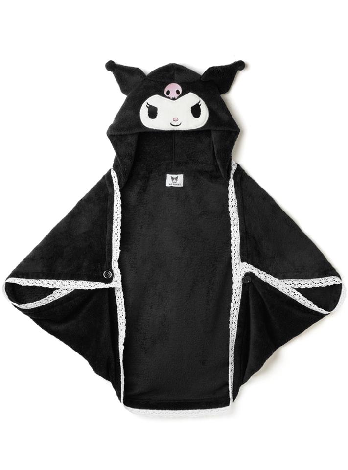 サンリオコラボ　クロミフード付きマルチウェイブランケット