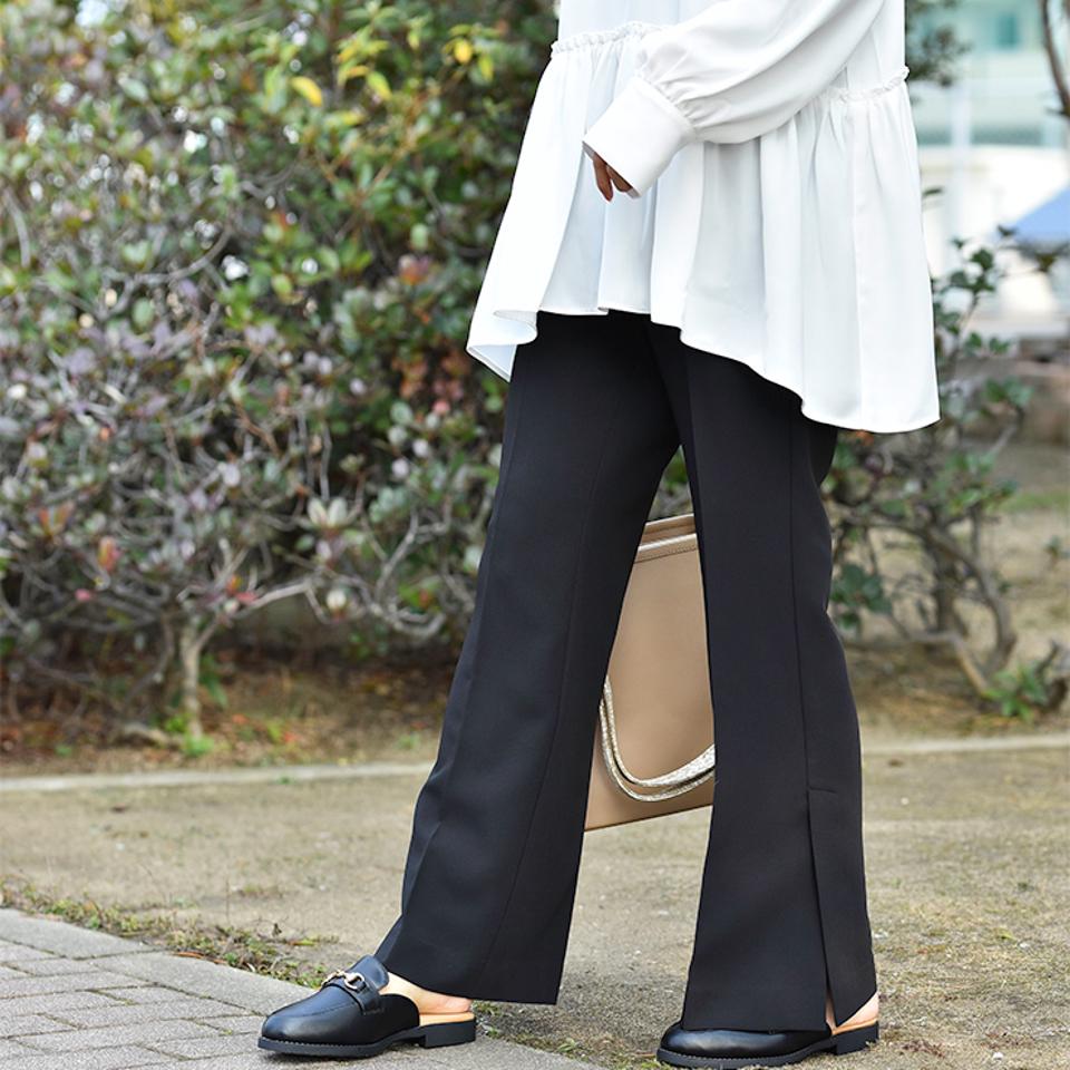 レディース　裾スリットパンツ（MUMU＆Co.）