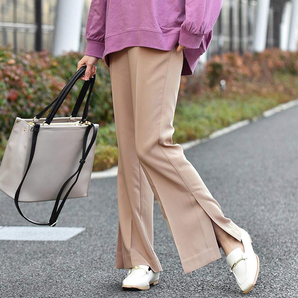 レディース　裾スリットパンツ（MUMU＆Co.）