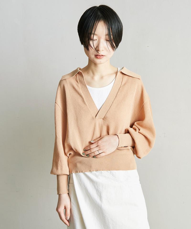 ○美濃和紙　スキッパープルオーバー（nitca）