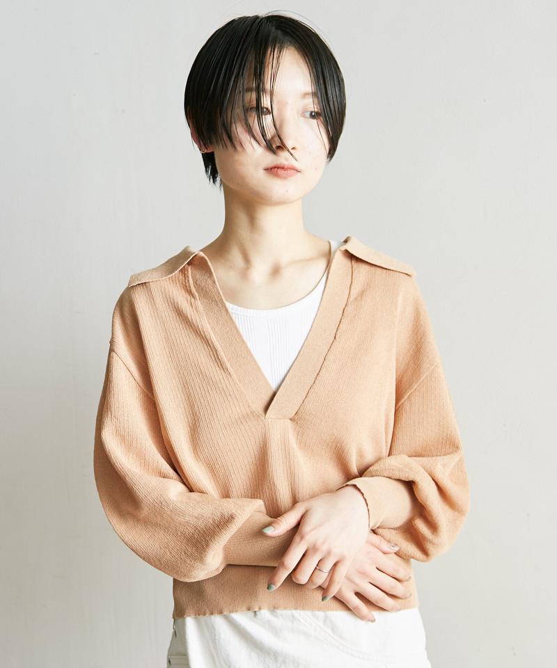 ○美濃和紙　スキッパープルオーバー（nitca）