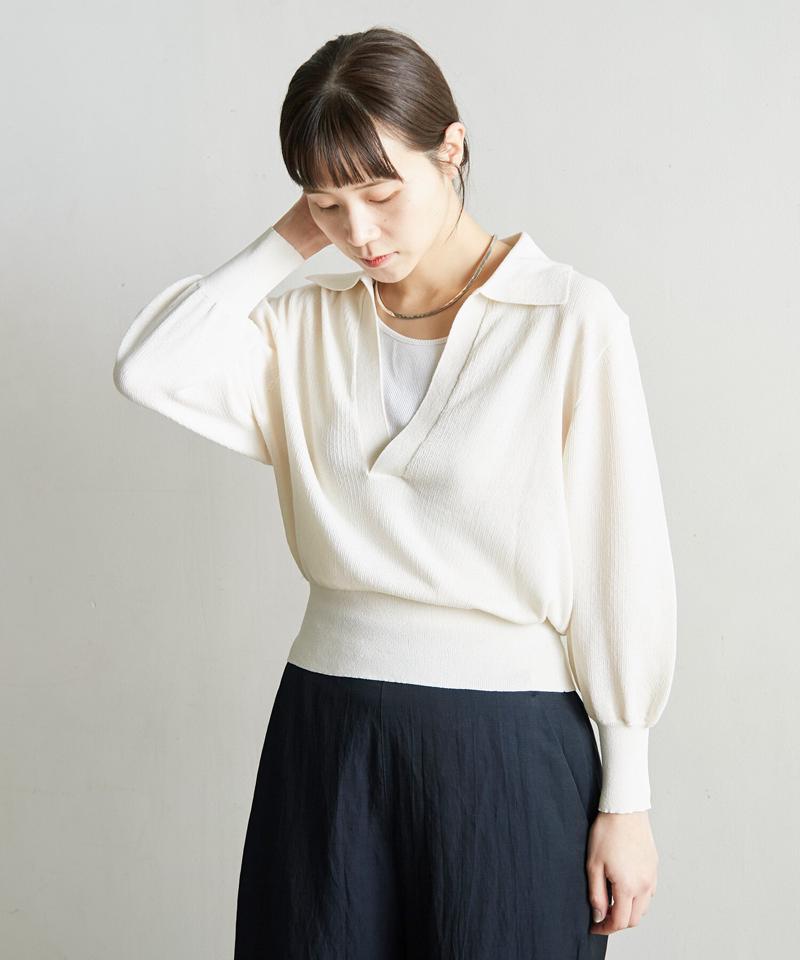 ○美濃和紙　スキッパープルオーバー（nitca）