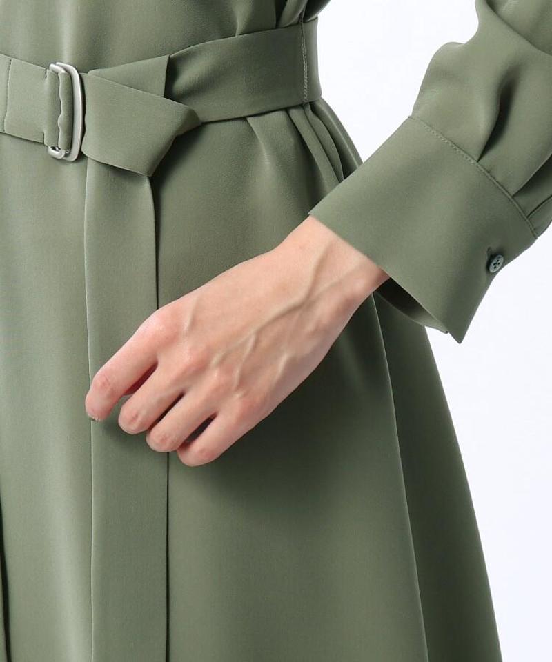 ◆バンドカラーシャツワンピース