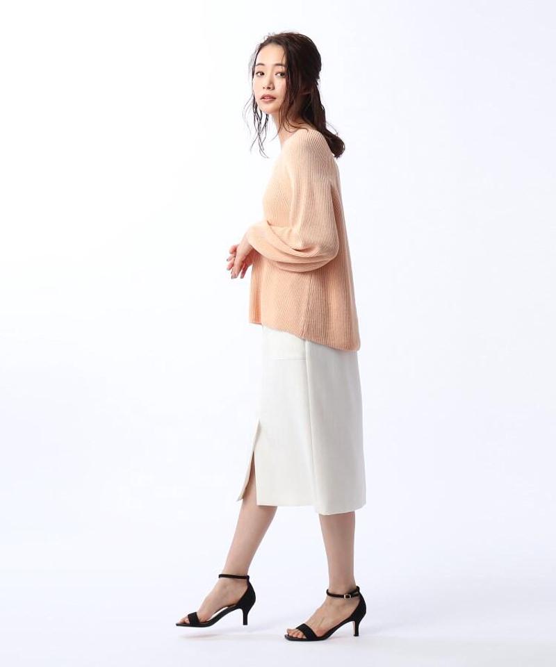 ◆コットンリネンラミーニット