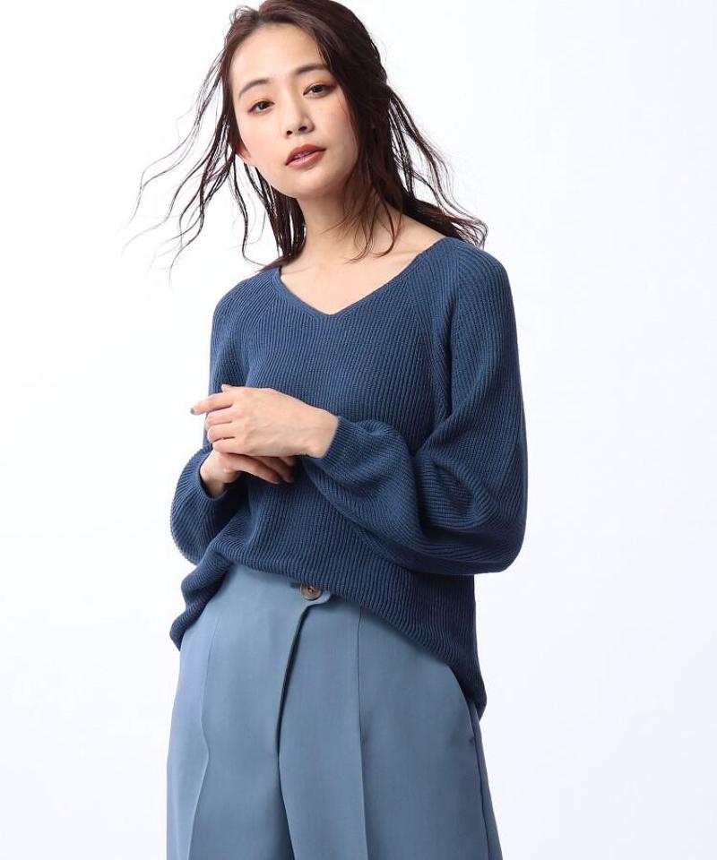 ◆コットンリネンラミーニット