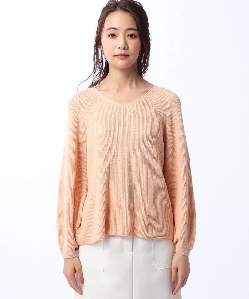 ◆コットンリネンラミーニット