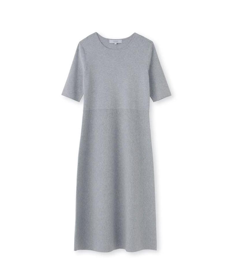 ◆レーヨン混ストレッチニットワンピース