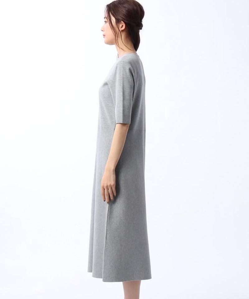 ◆レーヨン混ストレッチニットワンピース