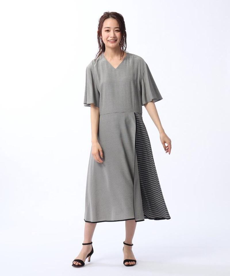 ◆袖フレアラップ風ワンピース