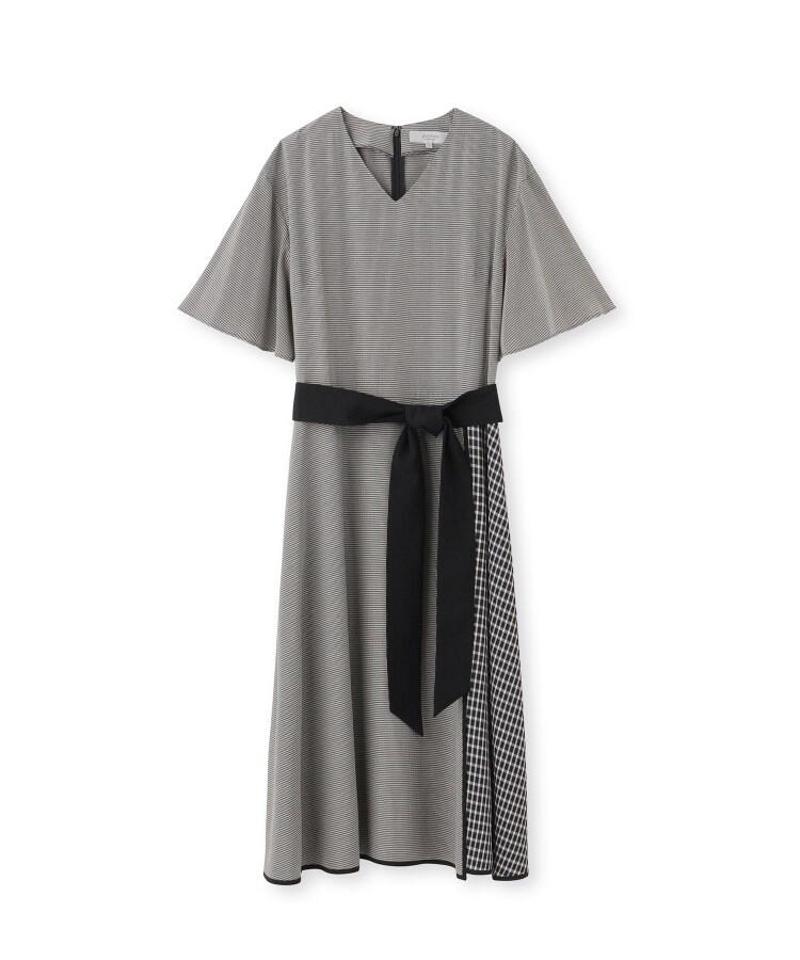 ◆袖フレアラップ風ワンピース