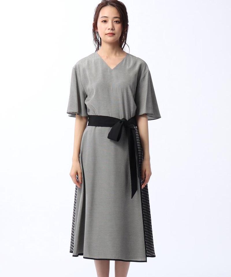 ◆袖フレアラップ風ワンピース