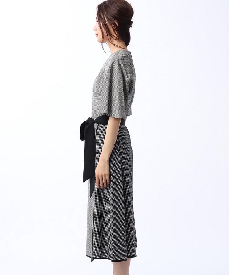 ◆袖フレアラップ風ワンピース