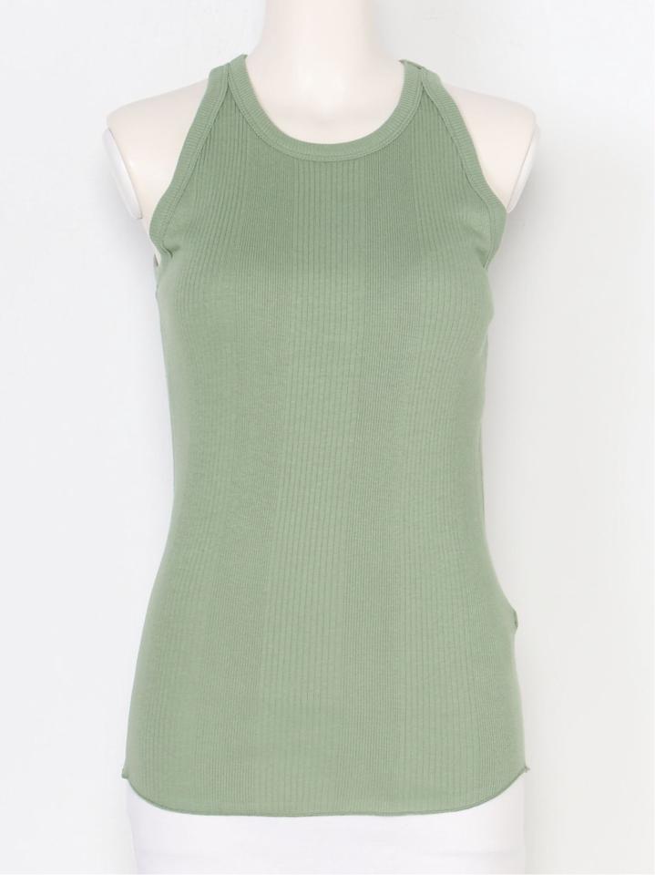 Organic Cotton ランダムリブアメリカンスリーブ ブラタンク EMILY WEEK * IENA◆