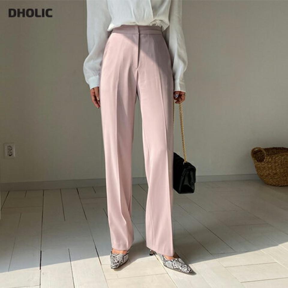 シークレットゴムホックスラックス・全3色・b62974 レディース 【pt】【韓国 ファッション ボトムス パンツ スラックス ストレート ボリューム ウエストゴム オフィスカジュアル カジュアル ハイウエスト 無地 体型カーバー 秋 春】