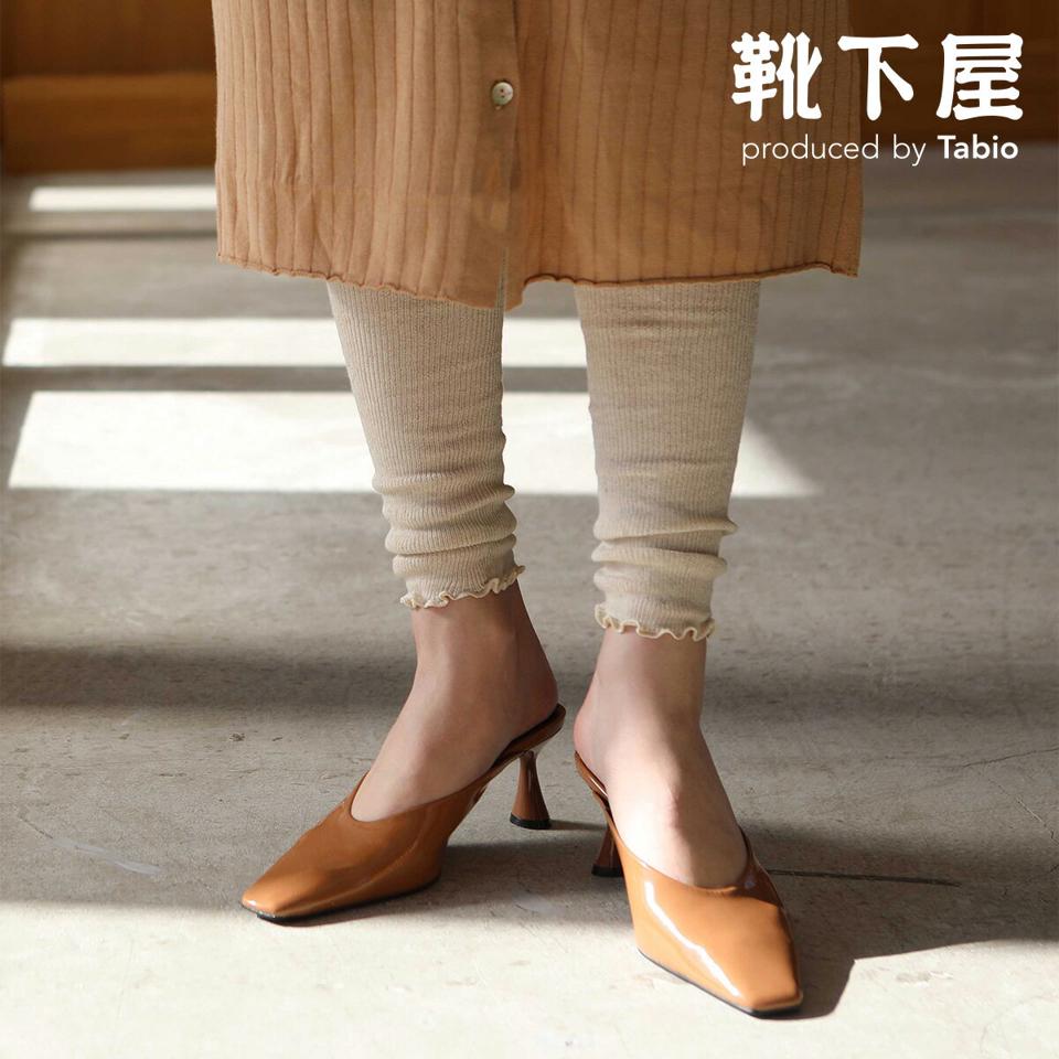 【あす楽】【Tabio】 綿麻1×1リブレッグウォーマー / 靴下屋 靴下 タビオ くつ下 レディース 日本製 2106ka