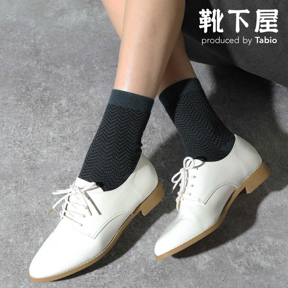 【あす楽】【Tabio】 トリポーラスヘリンボーン柄ソックス / 靴下屋 靴下 タビオ くつ下 消臭靴下 デオドラント レディース 日本製