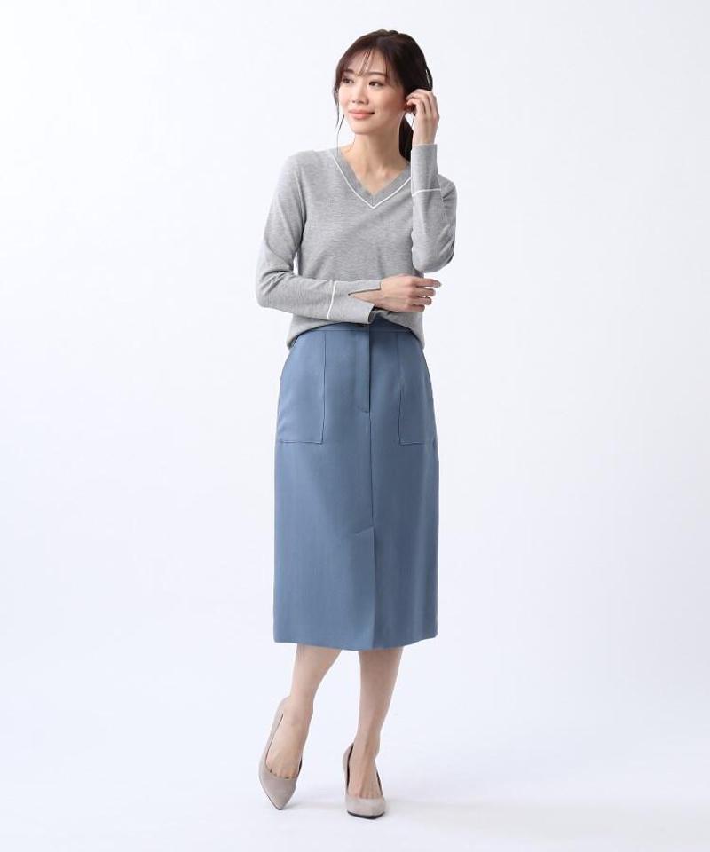 ◆配色ラインニットプルオーバー