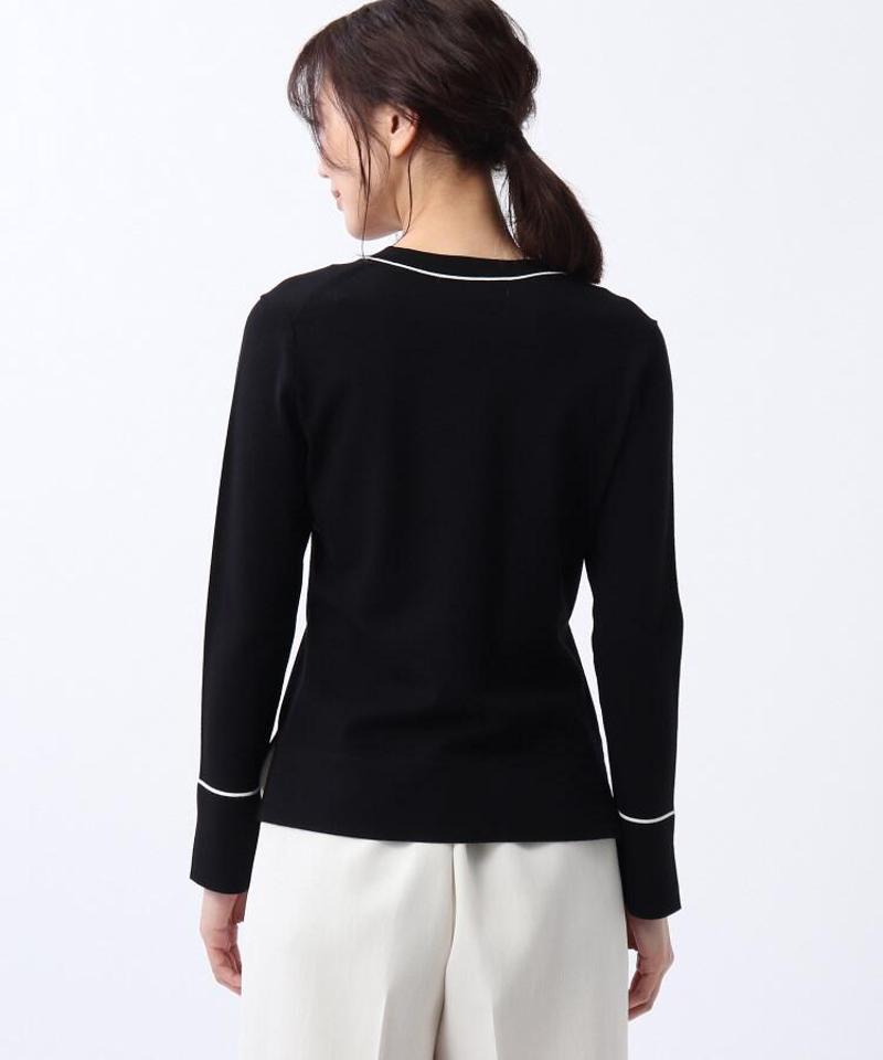 ◆配色ラインニットプルオーバー