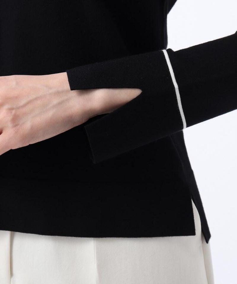 ◆配色ラインニットプルオーバー