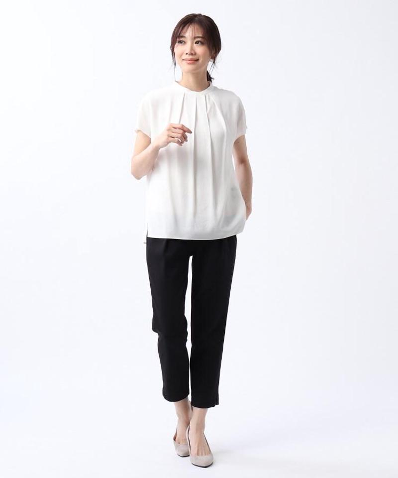 ◆裾スリットテーパードパンツ