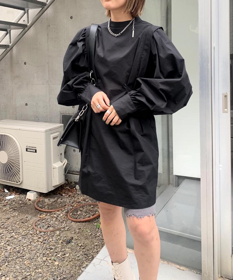 アソートペザントスリーブミニワンピ