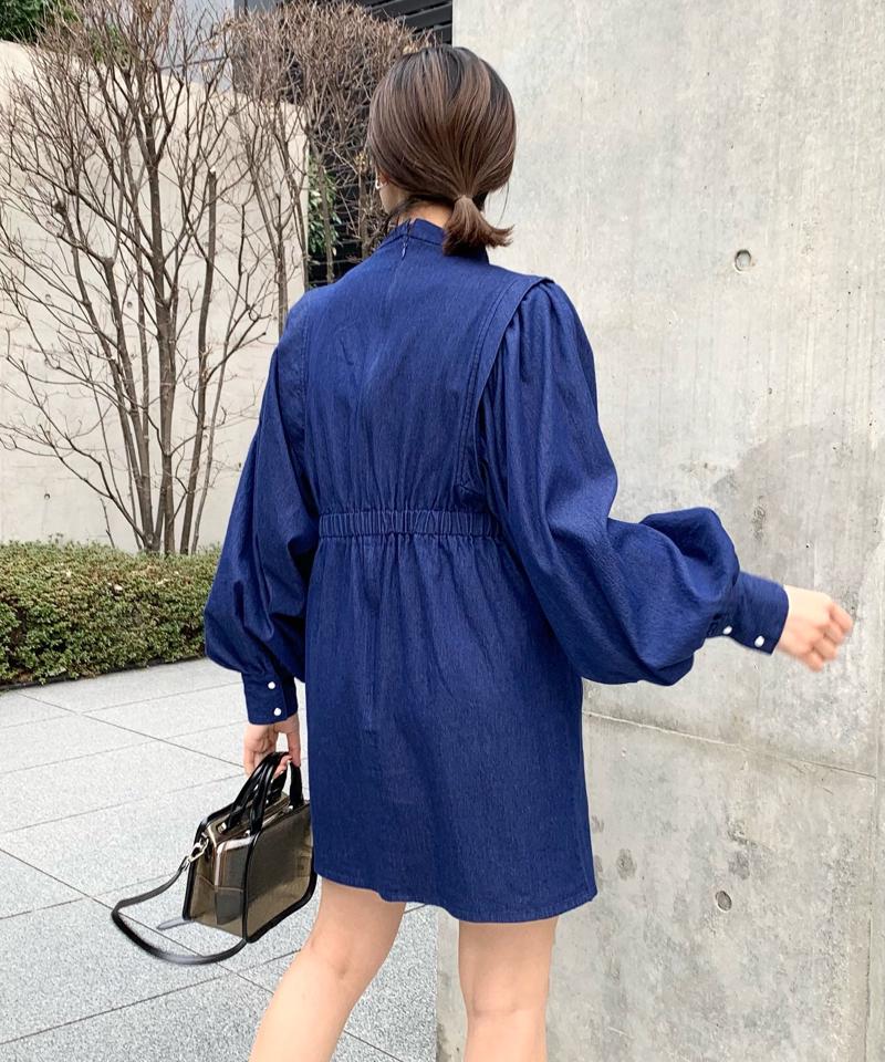 アソートペザントスリーブミニワンピ