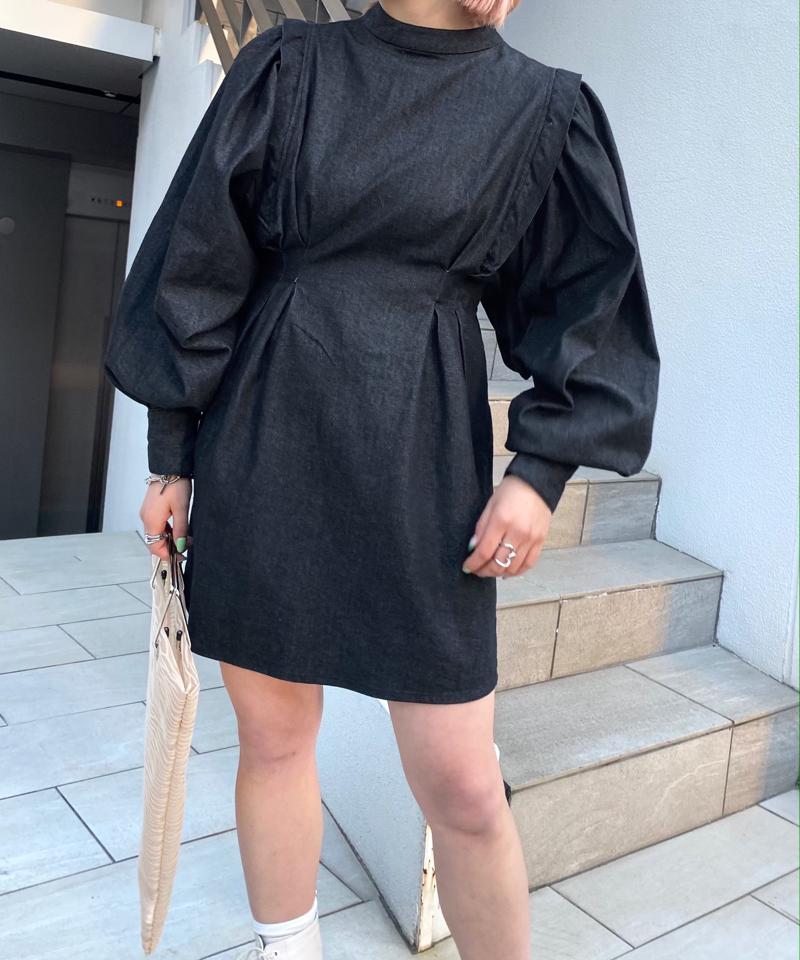 アソートペザントスリーブミニワンピ