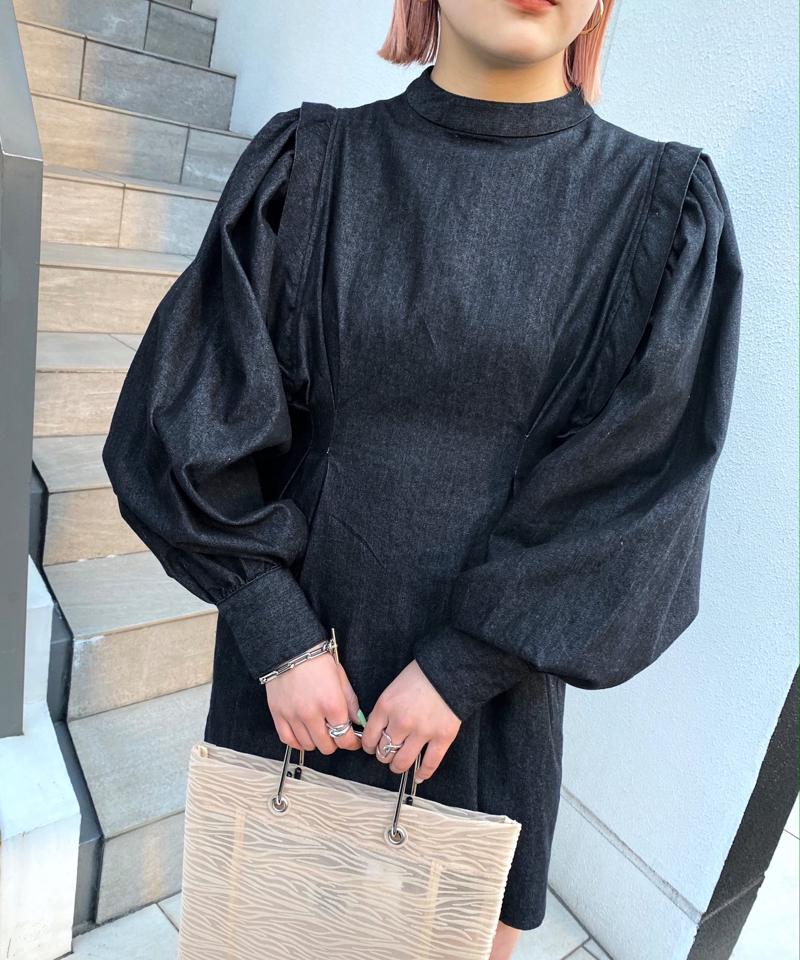 アソートペザントスリーブミニワンピ