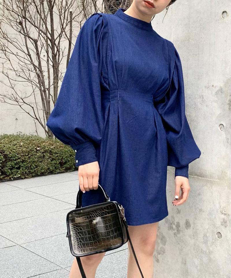 アソートペザントスリーブミニワンピ