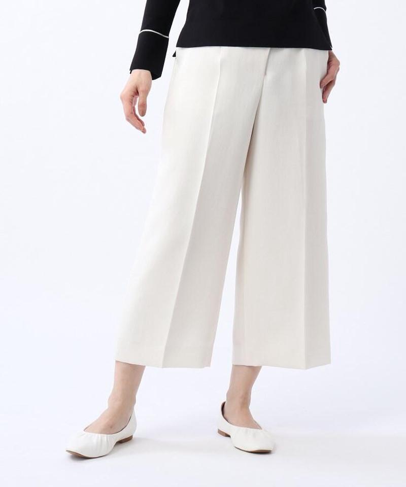 ◆ノベルクロス ワイドクロップドパンツ