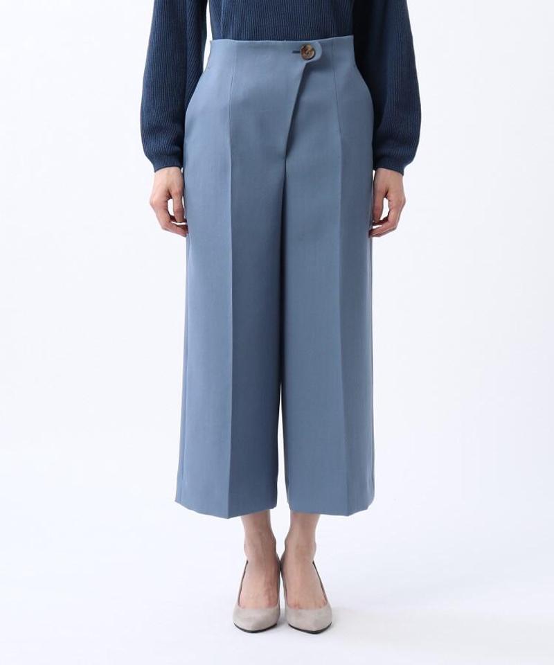 ◆ノベルクロス ワイドクロップドパンツ