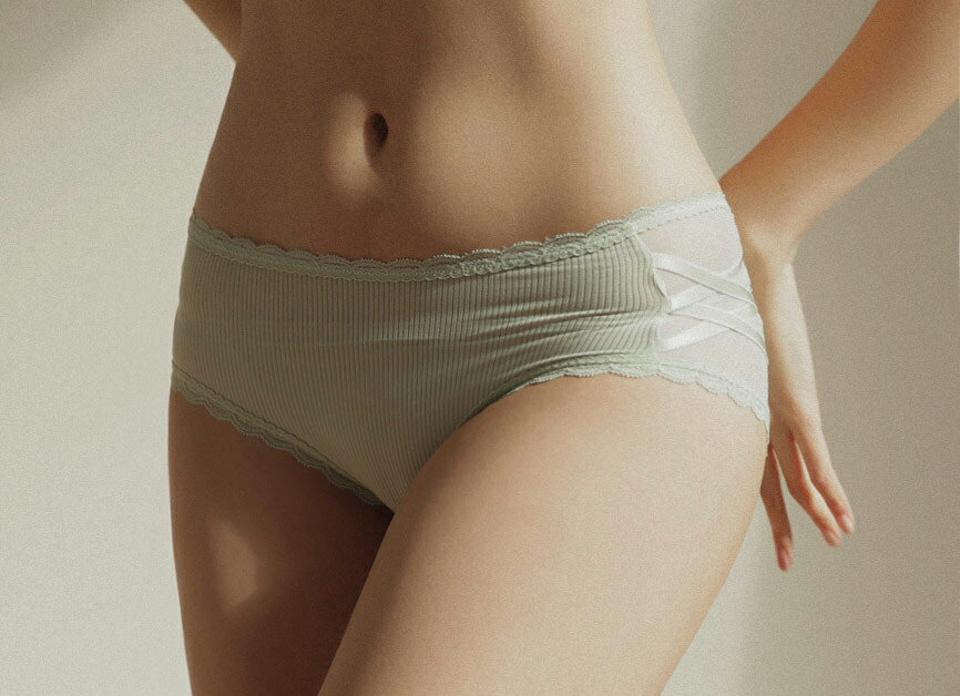 サイドクロスリブショーツ・全4色・e44522 レディース 【uw】【韓国 ファッション アンダーウェア ランジェリー ショーツ パンツ インナーパンツ インナー ユニーク サイドライン フィット リブ クロスリボン リボン セクシー オールシーズン 秋 春】