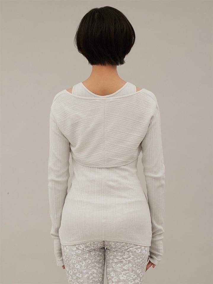 【emmi yoga】スリーブボレロ付きタンクトップ