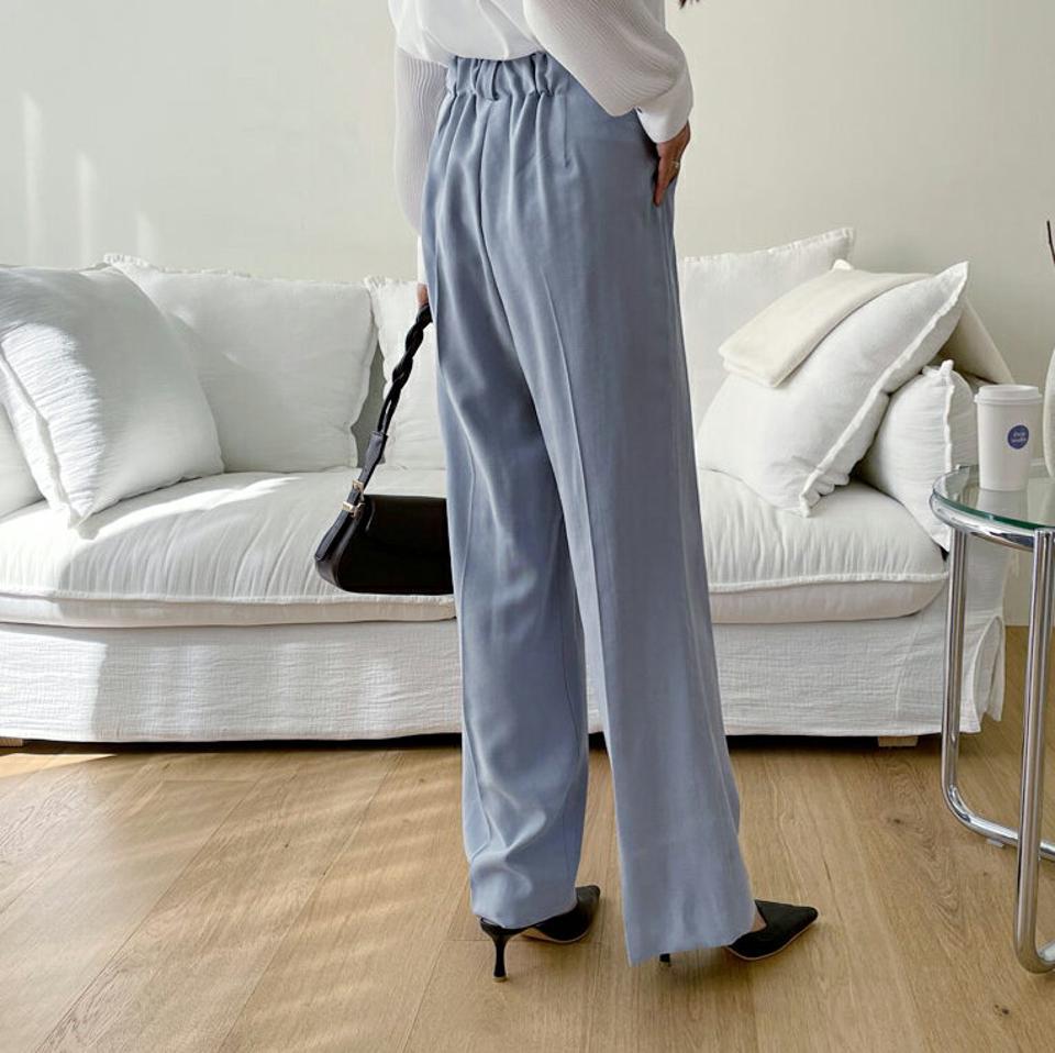 タックハイウエストスラックス・全4色・t63002 レディース 【pt】【韓国 ファッション ボトムス パンツ スラックス ボリューム ワイドスラックス ツータック オフィスカジュアル ハイウエスト 無地 体型カーバー 秋 春】