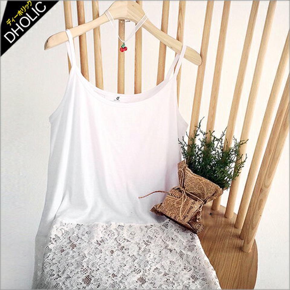 ★切替レースキャミソールワンピース・全1色★e45015-1 レディース【ops】【フラワー】【シースルー】【レース】