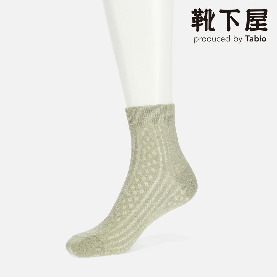 【全品送料無料★〜6/11 23:59迄】【あす楽】【Tabio】 キュプラヘンプ縦柄メッシュソックス / 靴下屋 靴下 タビオ くつ下 レディース 日本製