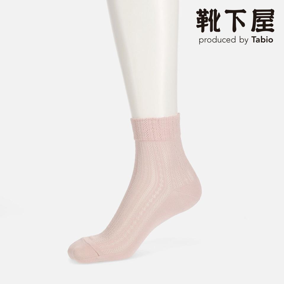 【あす楽】【靴下屋】 ゴム口ソフト縦レースメッシュショートソックス / 靴下 タビオ Tabio くつ下 ショート レディース 日本製 2106sl