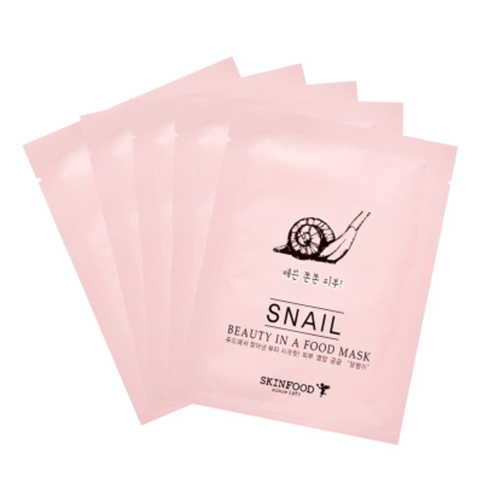  ビューティーインアフード マスクシート スネイル 5枚セット