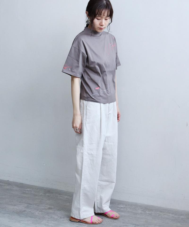 ●pink pepper × caph 刺繍Tシャツ（caph troupe）